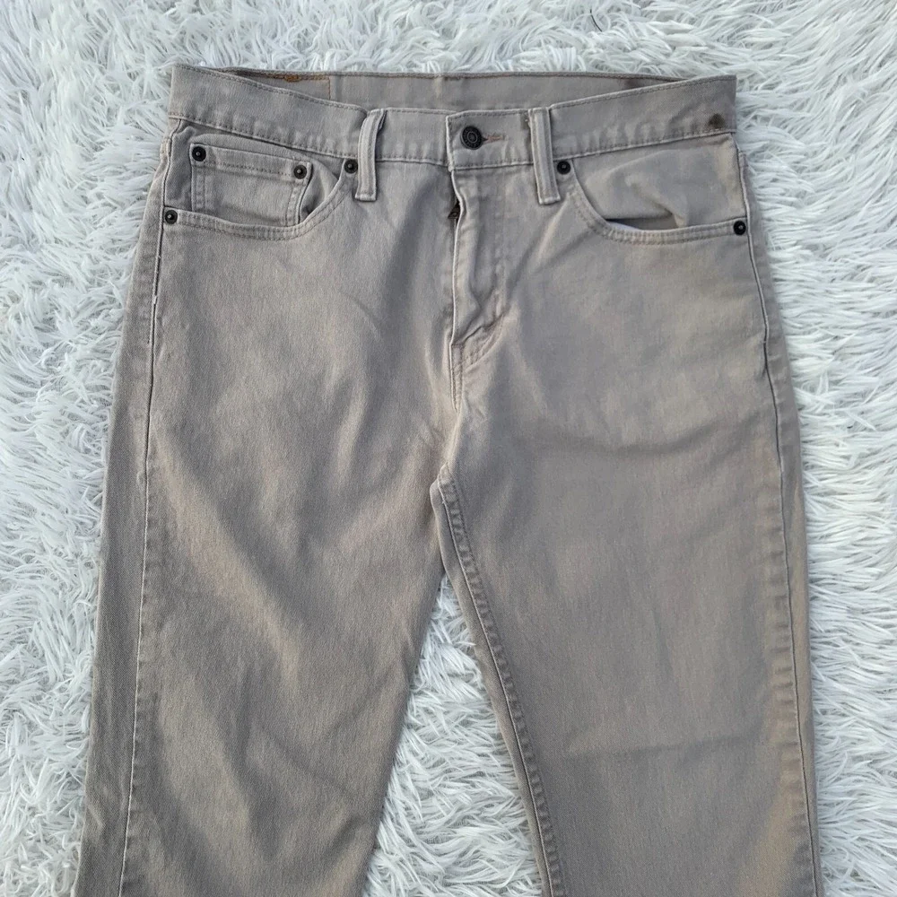 Levis Jeans Mens 31x28 Beige 511‎ Skinny American Denim Skater Punk Tag 32x30